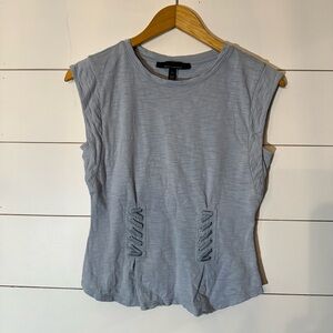 WHBM Lace-up Bodice Tee
